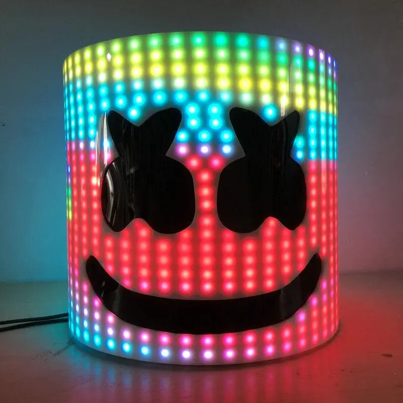 Marshmello шлем с led подсветкой для выступления светодиодный лазерное шоу