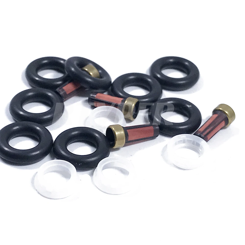 4 Sets Fuel Injector Repair Kits 02201 For Mazda Ford Focus Fiesta Mondeo Volvo 0280156154 0586156156 YF09-13-250