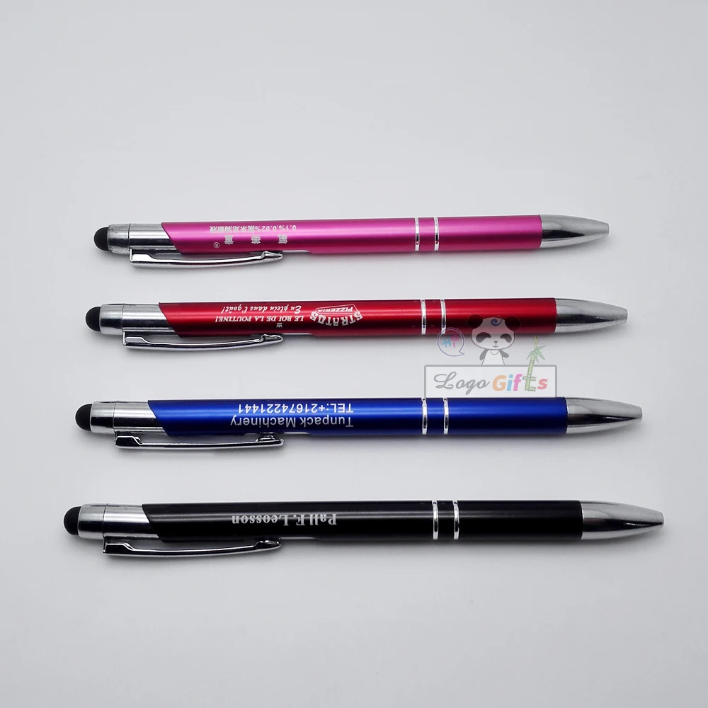 

Happy wedding favors @hilogogifts 20pcs a lot touch stylus pen+writing pen+personalized logo+free shipping