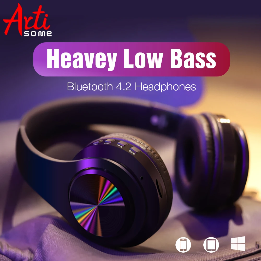 Беспроводные стереонаушники B7 Складные Bluetooth наушники с низкими басами