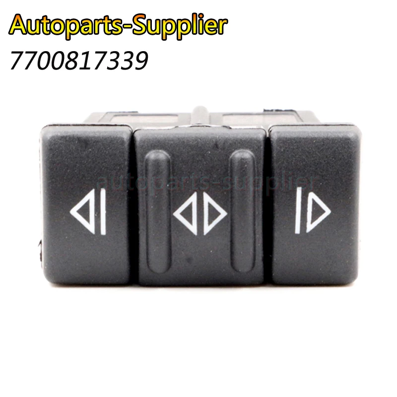 

New 7700817339 Master Side Power Electric Window Control Switch Button For Renault 19 II / Cabriolet / Chamade / Kasten