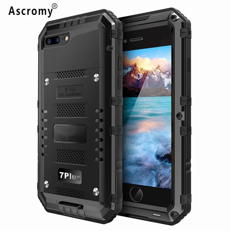 imágenes para Ascromy Cubierta Para el iphone 7 Plus IP68 Impermeable Estupendo Resistente Caja de la Armadura Resistente para iPhone 7 Plus telefoon hoesjes accesorios imágenes para Ascromy Cubierta Para el iphone 7 Plus IP68 Impermeable Estupendo Resistente Caja de la Armadura Resistente para iPhone 7 Plus telefoon hoesjes accesorios