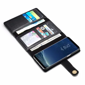 

HYYGEDeal Phone cases 15 Cards Wallet PU Flip ID Card Magnet Separated Leather Cover for Samsung Galaxy S7 S7 Edge S8 Plus