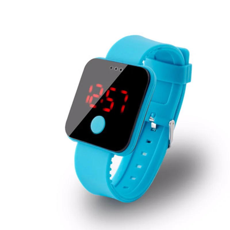 

Ultrathin large screen for children and senior people digital large dial multi-color electronic watch