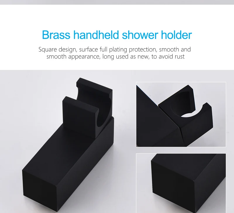 hm Luxury Thermostatic Waterfall Rain Shower Head & Hand Shower Set in Solid Brass Black Bathroom Faucet Wall Mounted System (22)