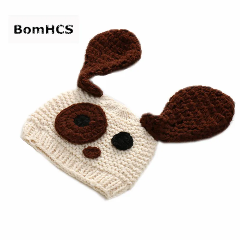 Us 9 98 Bomhcs Lovely Dog S Big Ears Beanie 100 Hand Made Knit Kids Hat Winter Women S Warm Caps In Men S Skullies Beanies From Apparel