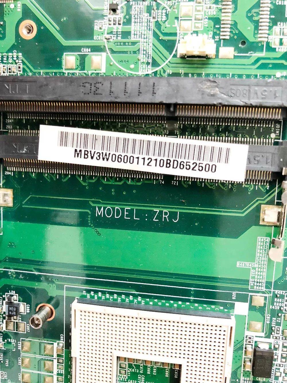 Оригинальная материнская плата для ноутбука ACER 5760 5760 HM65 MBV3W06001 DA0ZRJMB8C0 протестированная хорошая