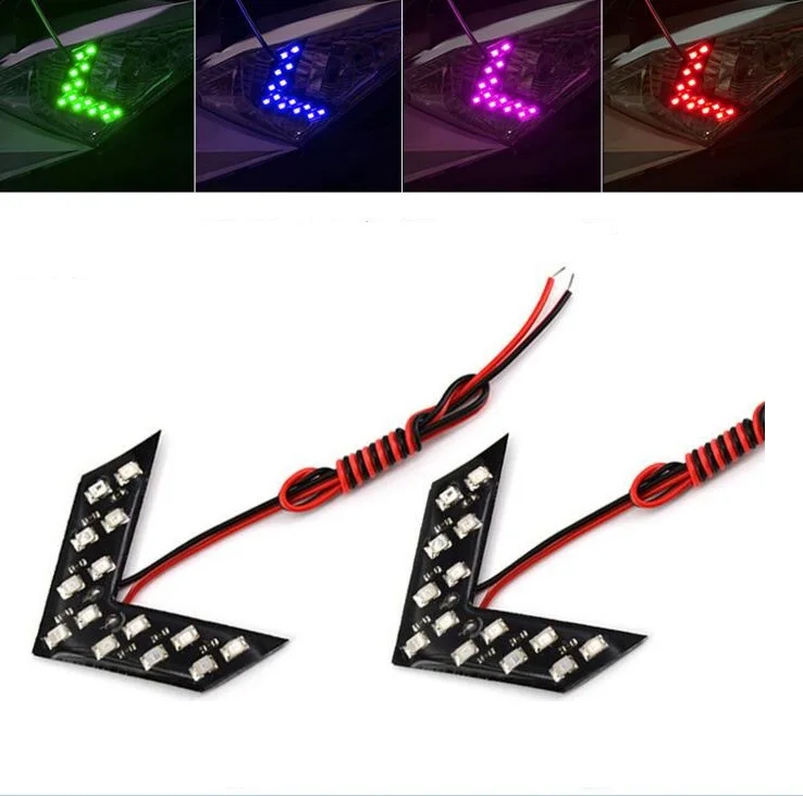 

2 pcs Car Arrows Mirror Turn Signal Lights 100LM DC 12V