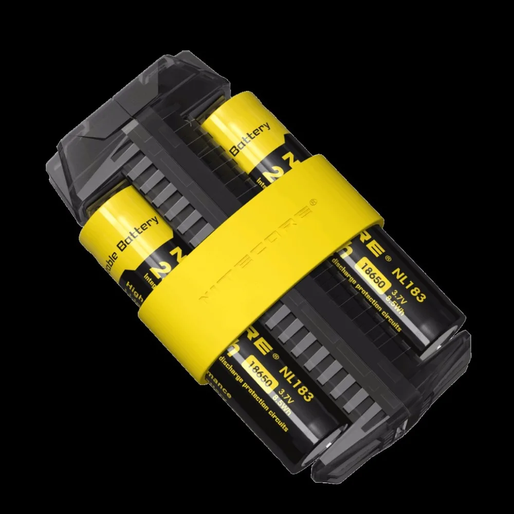 NITECORE F2 гибкий внешний аккумулятор 2A умный литий-ионный IMR аккумулятор 2 слота USB зарядное устройство легкий портативный источник питания адаптер