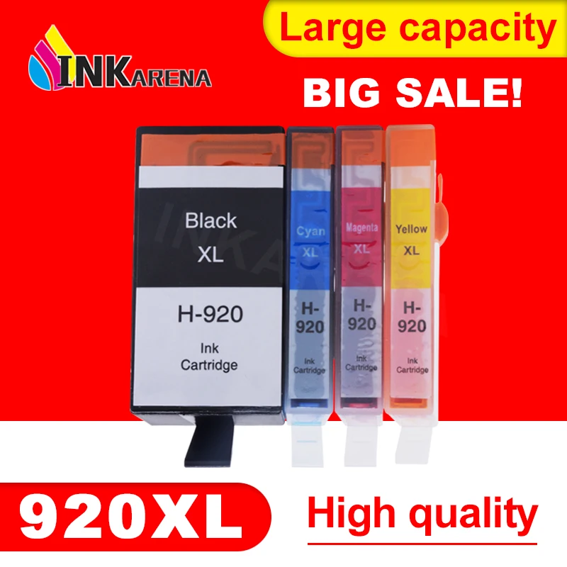 

INKARENA 920XL Ink Cartridge Replacement For HP 920 Cartridges For HP920 Officejet 6000 6500 6500 6500A 7000 7500 7500A Printer