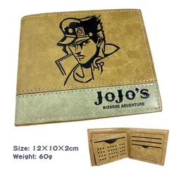 OHCOMICS JoJo's невероятное приключение Jotaro Kujo кошелек из искусственной кожи кошелек мужской короткий двойной кошелек хаки монета Карманный