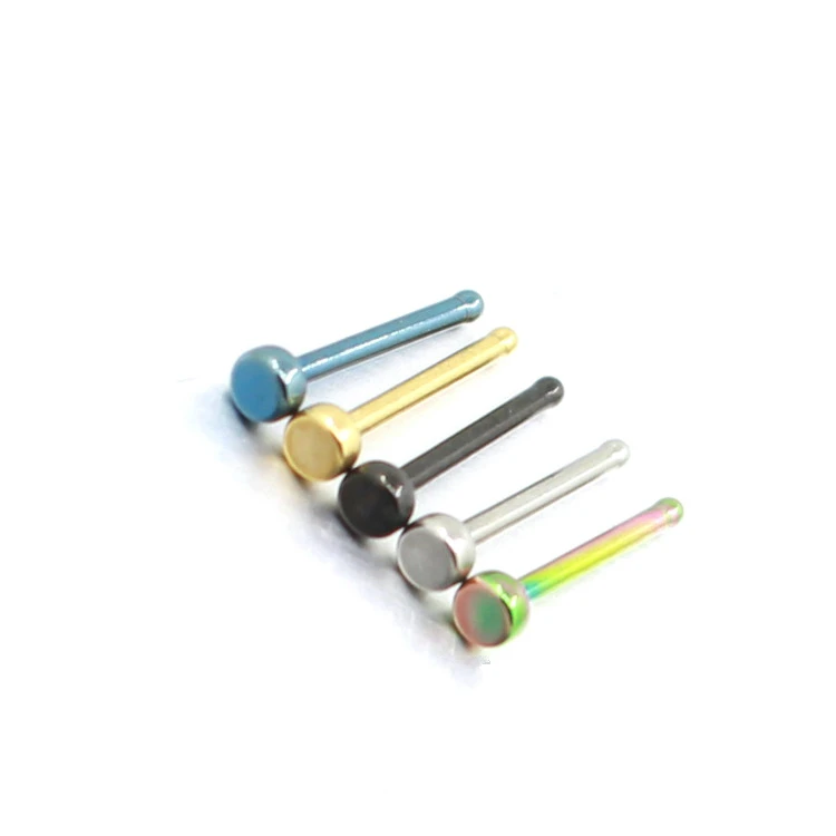 

Anti Allergy Medical Steel Mini Bone Nail Piercing Jewelry Earrings Stainless Steel Round Nose Nail Nose Ring for Women B33