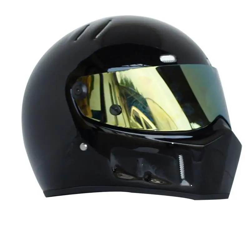 ATV-1 TOP gear StarWars стикеры Симпсонов модель мотоциклетный шлем для гонок Moto casco capacete - Цвет: Bright black 8