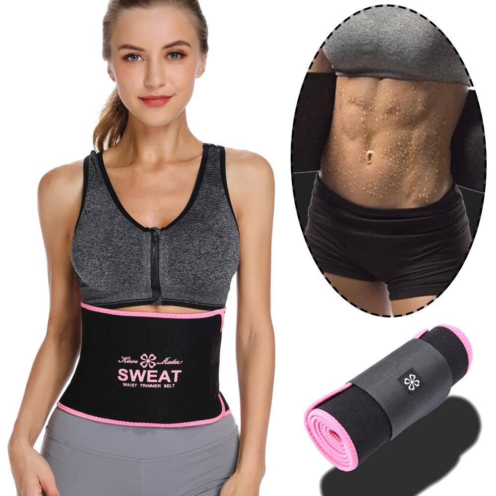 Ladies Women Men Sweat Body Shaper Waist Trainer Cincher Corset Belt Shapewear