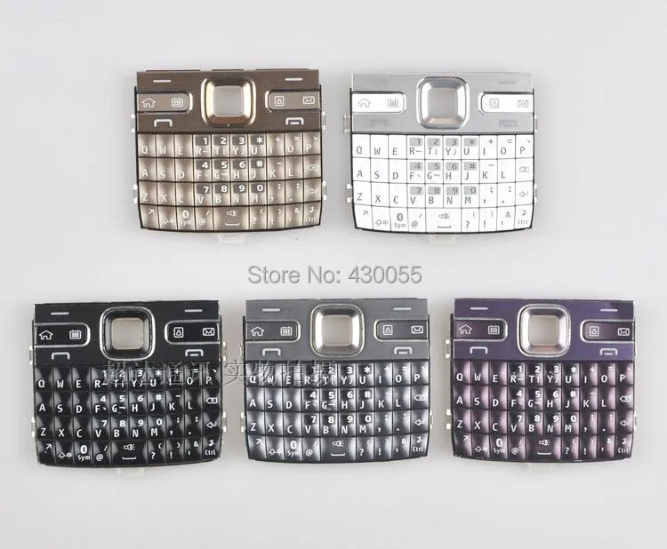 10 шт. белый/черный/золотой/серый/фиолетовый корпус основная функция клавиатуры кнопки крышка для Nokia E72