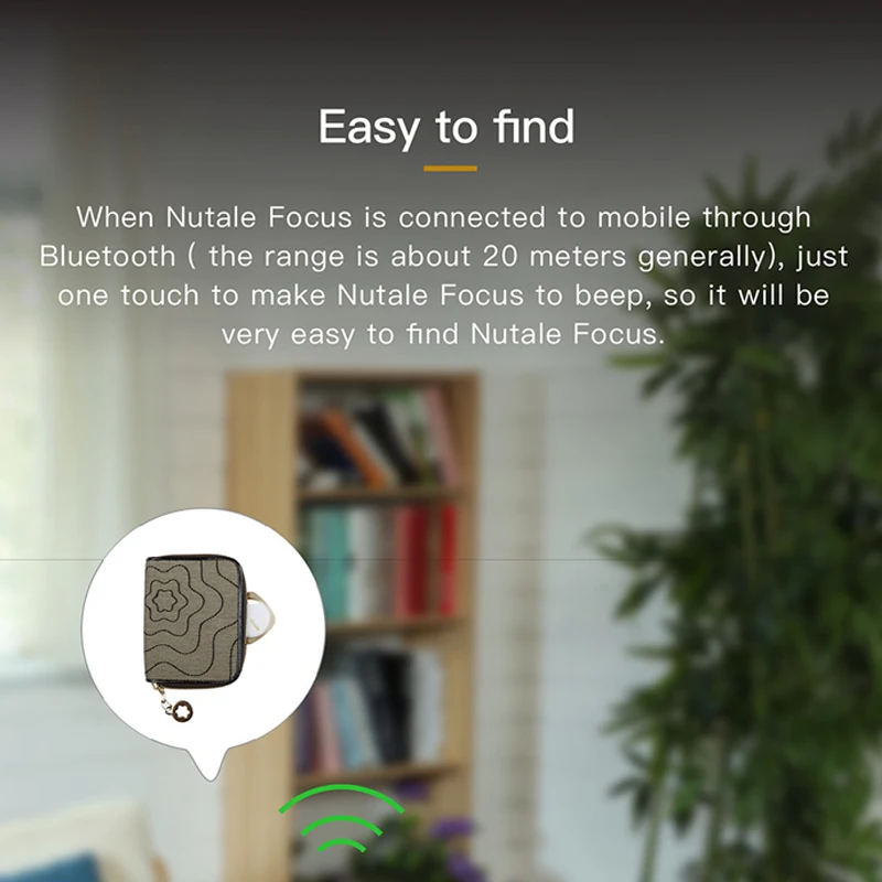 NUT Focus F9 Bluetooth Tracker Anti Lost Reminder Finder Pet Wallet Phone Finder Alarm for Smartphone