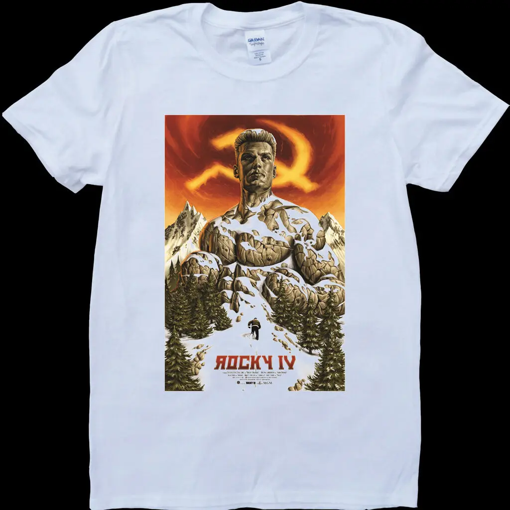 Rocky IV Ivan Drago Balboa Stallone lundgran мужская белая изготовленная на заказ футболка | Мужская