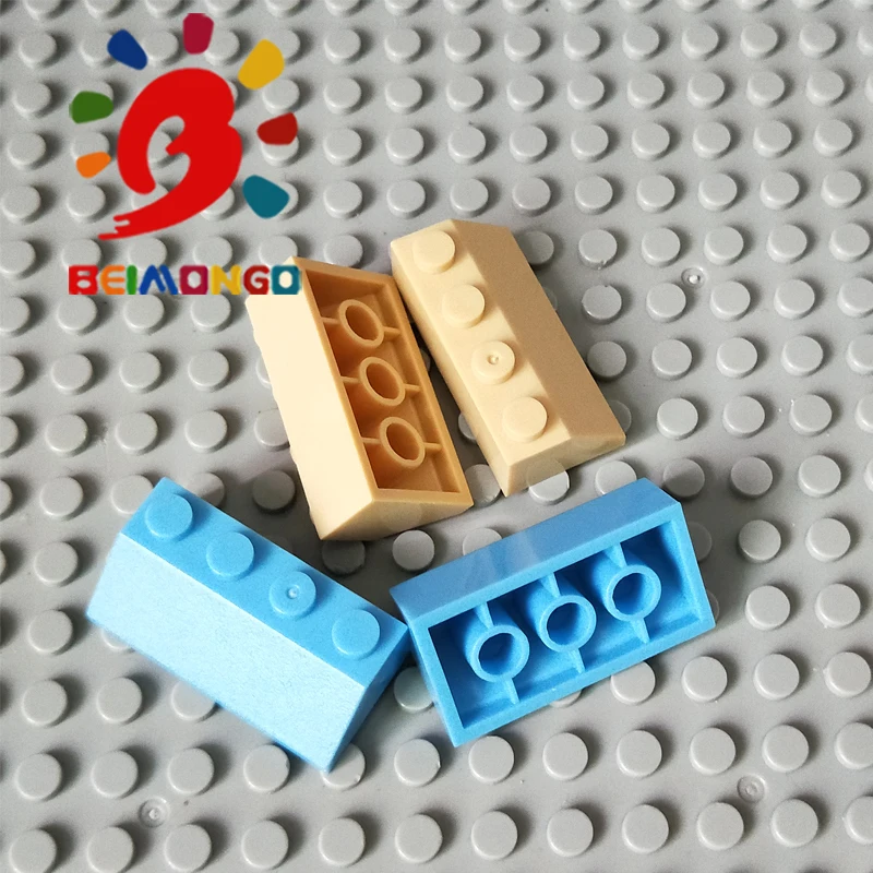 Бесплатная доставка! Строительные блоки BEIMONGO черепица на крыше 2x4 наклонный
