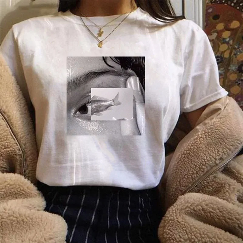 

Art Painting Movie Farewell My Concubine Peking Opera Eyes Make Up Culture Tshirt Women's Tees Tops T-shirt Cotton T shirt Short