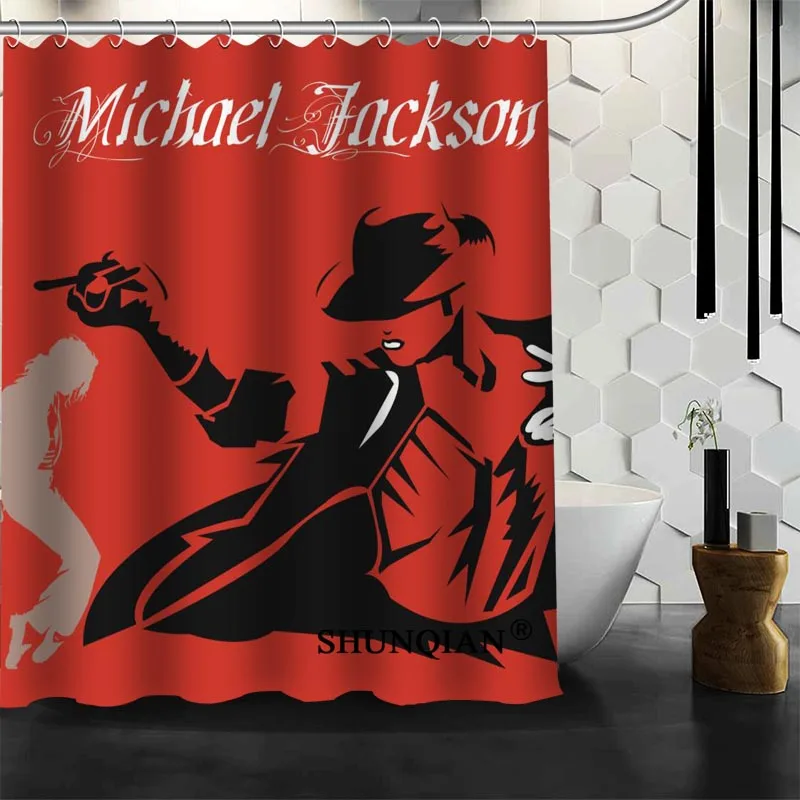 Michael Jackson Shower Curtain Customized Waterproof Polyester Fabric For Bathroom | Дом и сад