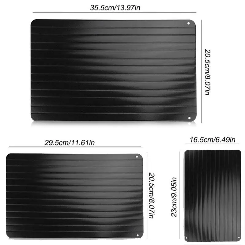 Лоток Для Оттаивания быстро размораживайте Еда мясо рыба лоток для разморозки разделочная доска быстрого безопасная тарелка для разморозки размеры S, M, l