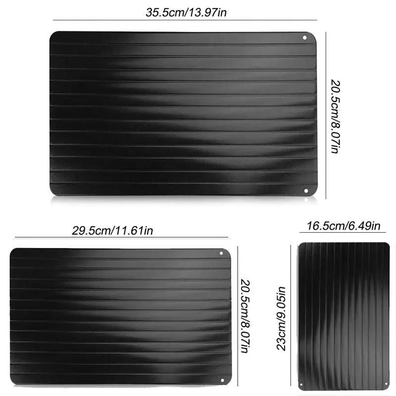 Defrosting Tray Fast Thaw Frozen Food Meat Fish Defrost Tray chopping board Rapid Safety Thawing Plate S M L Defrosting Tray Fast Thaw Frozen Food Meat Fish Defrost Tray chopping board Rapid Safety Thawing Plate S M L