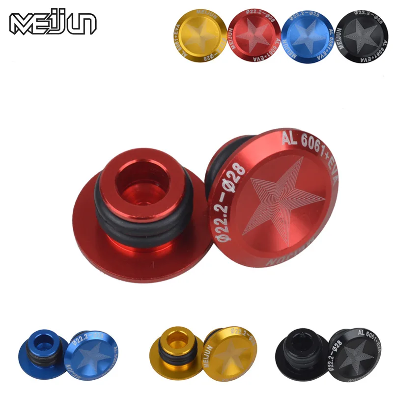 

MEIJUN MTB Mountain Bicycle Bike MTB Cycling Aluminum Alloy Handlebar Grips Plug Handle Grip Bar End Stoppers