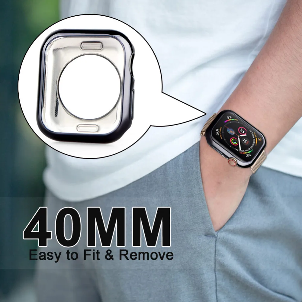 Силиконовый защитный чехол для Apple Watch Series 4 40 мм 2019|Аксессуары наушников| |
