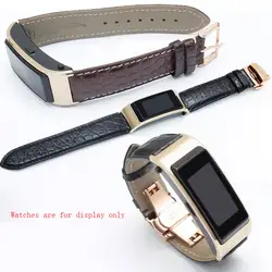 Huawei B2 B3 B5 спортивный Смарт браслет с B5 часы с ремешком из кожи крокодила с дермы бабочка сумка с ручками-цепочками для мужчин и женщин