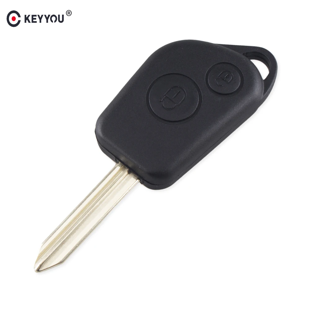 

KEYYOU For Citroen Picasso Saxo Berlino Xsara Car Key Shell Remote Case 2 Button Uncut SX9 Blade Replacement Auto Key