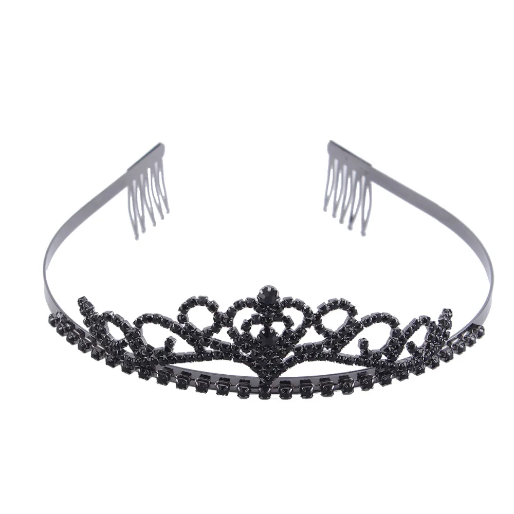 Aliexpress.com : Buy Fashion Party Hairwear Black Rhinestone Crystal ...