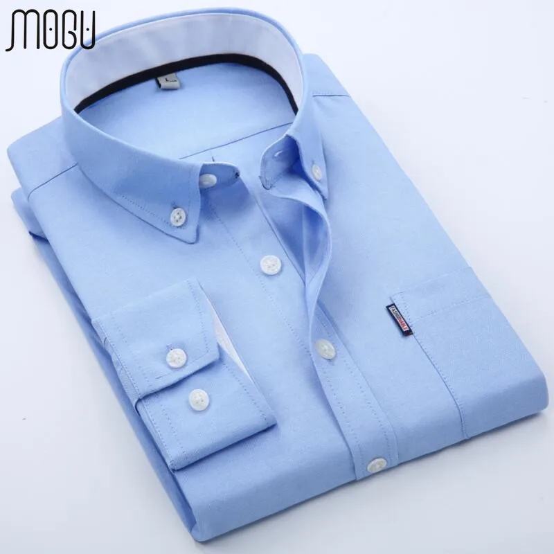 MOGU dress shirt men quality brand clothing men shirt slim fit long sleeve shirt men size C15-4