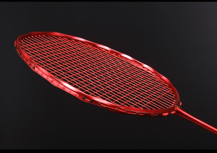 Nuevo especial de la onda de cáñamo flores marco bádminton raquetas de fibra de carbono completa 5U absorción de choque ofensiva solo raquetas Q1254CMB