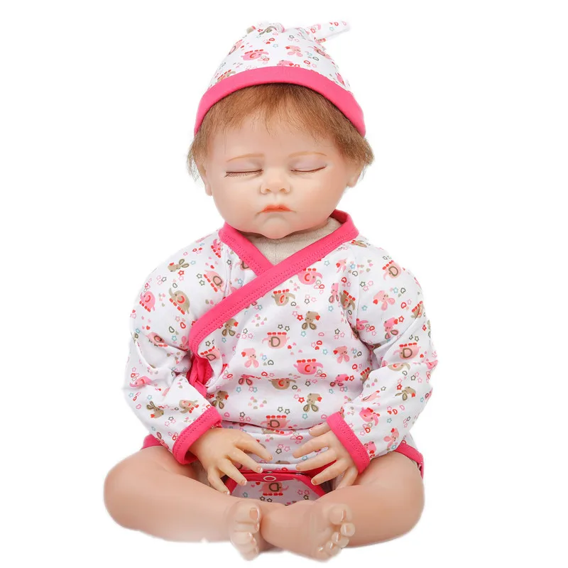 

SanyDoll 22 inch 55cm baby reborn Silicone dolls, Lovely sleeping doll holiday gifts birthday gift