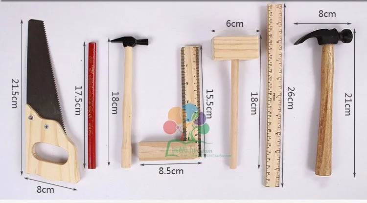Детская реальная жизнь деревянная столярная коробка инструменты мальчик ролевые игрушки деревянные инструменты набор молоток отвертка ручное обучение