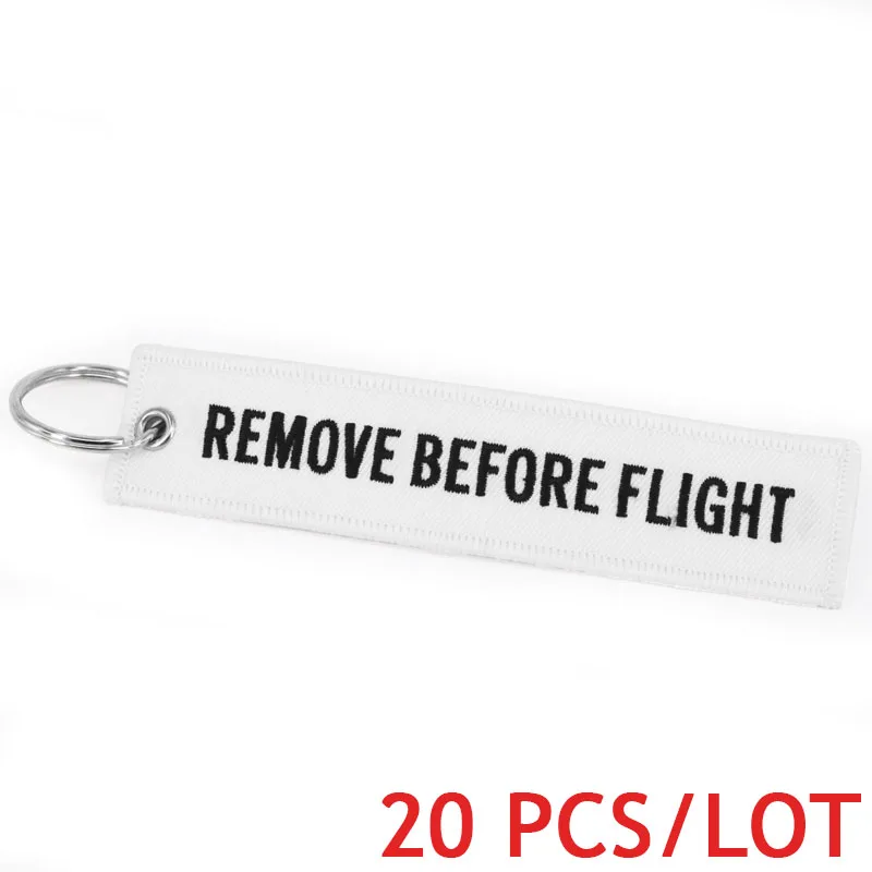 Remove Before Flight Airworthy тег брелоки модный брелок для Авиации Теги OEM брелки Модные украшения 20 шт./лот - Цвет: Белый