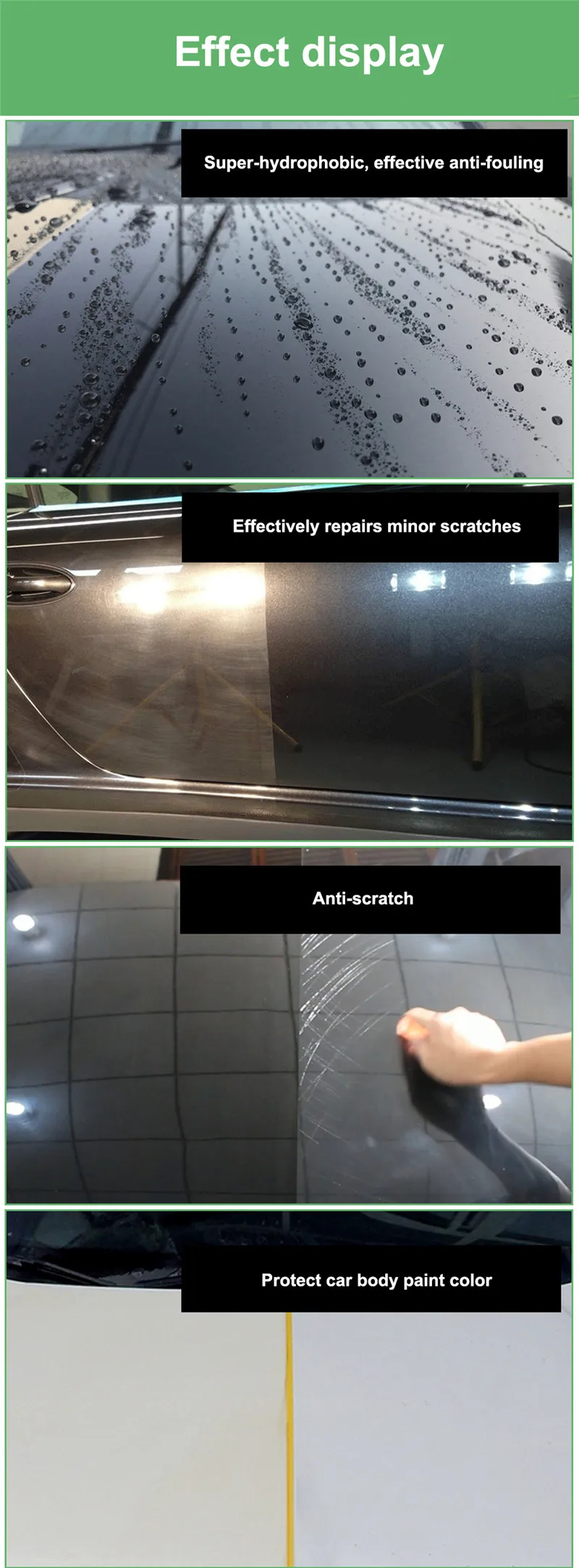 Nano гидрофобным покрытие автомобиля Protecter Водонепроницаемый непромокаемые Стекло покрытие против царапин продукт ухода за автомобилем распыления краски автомобиля