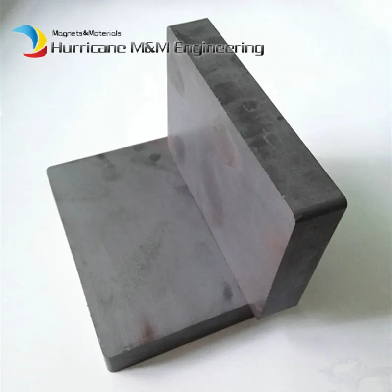 

2 pcs Ceramic Magnet Block 100x50x25 mm bar about 4" large grade C8 Cerramic Permanent Magnets for advertising board home use