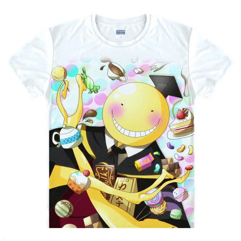 1299 25 De Réductioncoolprint Manga Japonais Koro Sensei T Shirts Anime Chemise De Nagisa Shiota Et Karma Akabane Dessin Animé Impression Chemise