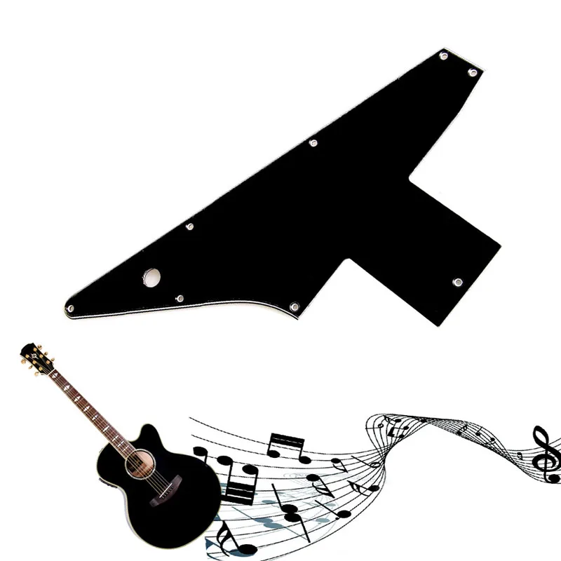 

1PC Wonderful Quality 3PlyGuitar Pickguard Pick Guard For Gibson Explorer 76 Reissue Parts Black Guitar Parts