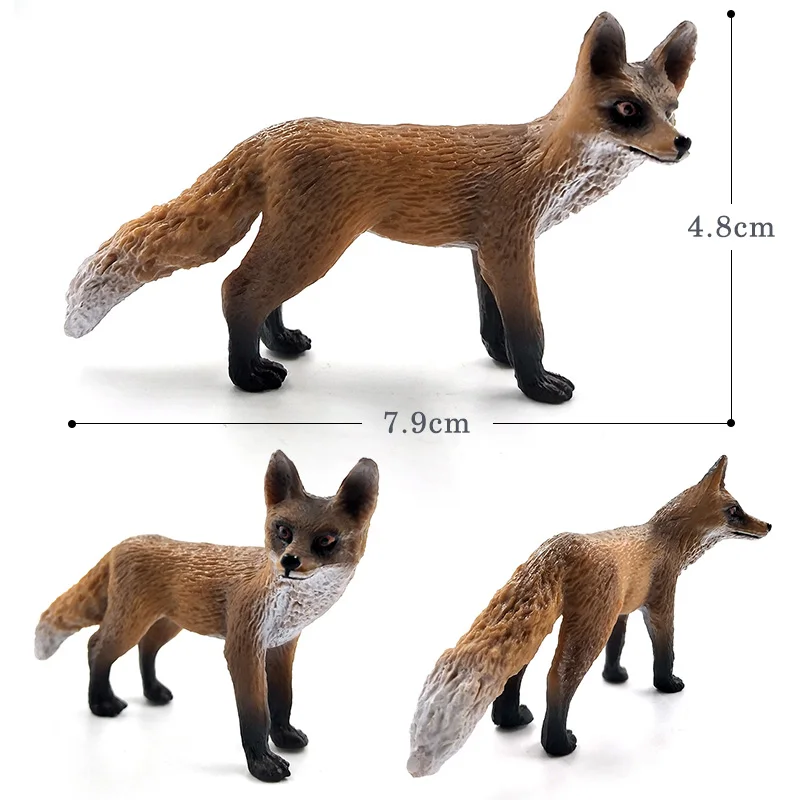 Christmas Simulation Little Fox Rabbit Squirrel Animal Model Figurine Home Decor Miniature Fairy Garden Decoration Accessories miniature figurines miniature ornament miniature duck figurines rabbit ornament rabbit ornaments