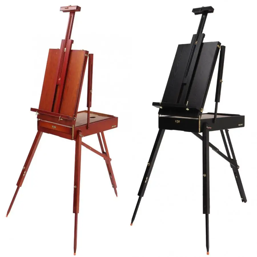 

Wooden Artist Table Top Desk Painting Easel Drawer Sketching Box Drawing Supplies