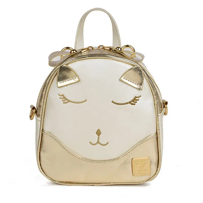 2017 new female kitten small backpack female Korean Mini Backpack small tidal fresh and lovely travel