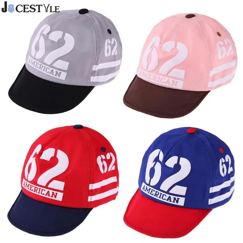

JOCESTYLE Autumn Winter Baby Cap Cartoon Letters Print Print Baby Boys Girls Baseball Hat Soft Brim Cap for Kids