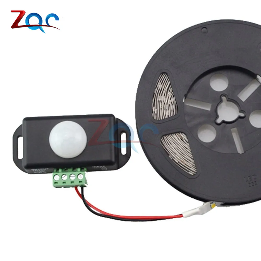 

DC 12V/24V 8A Body Infrared PIR Motion Sensor Switch For LED Light Strip Automatic