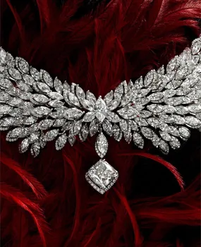 

Accking AAA cubic zirconia water drop necklace for Women adjustable length trendy geometric necklaces