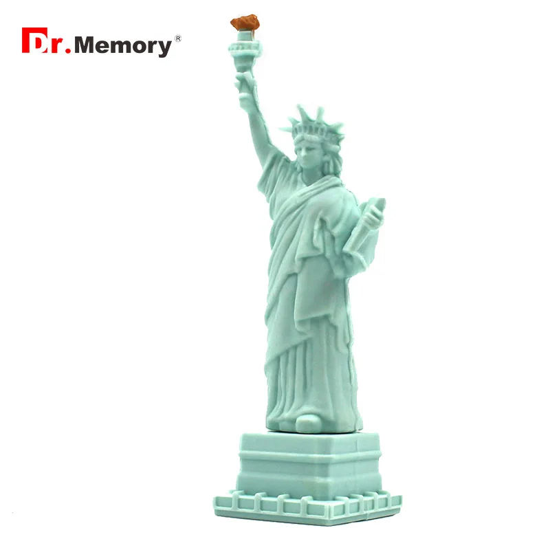 

Cartoon Statue of Liberty shaped Pen drive 32GB 16GB 8GB 4GB Memory Disk Pendrive USB 2.0 Flash Drive Memory Stick Computer Gift