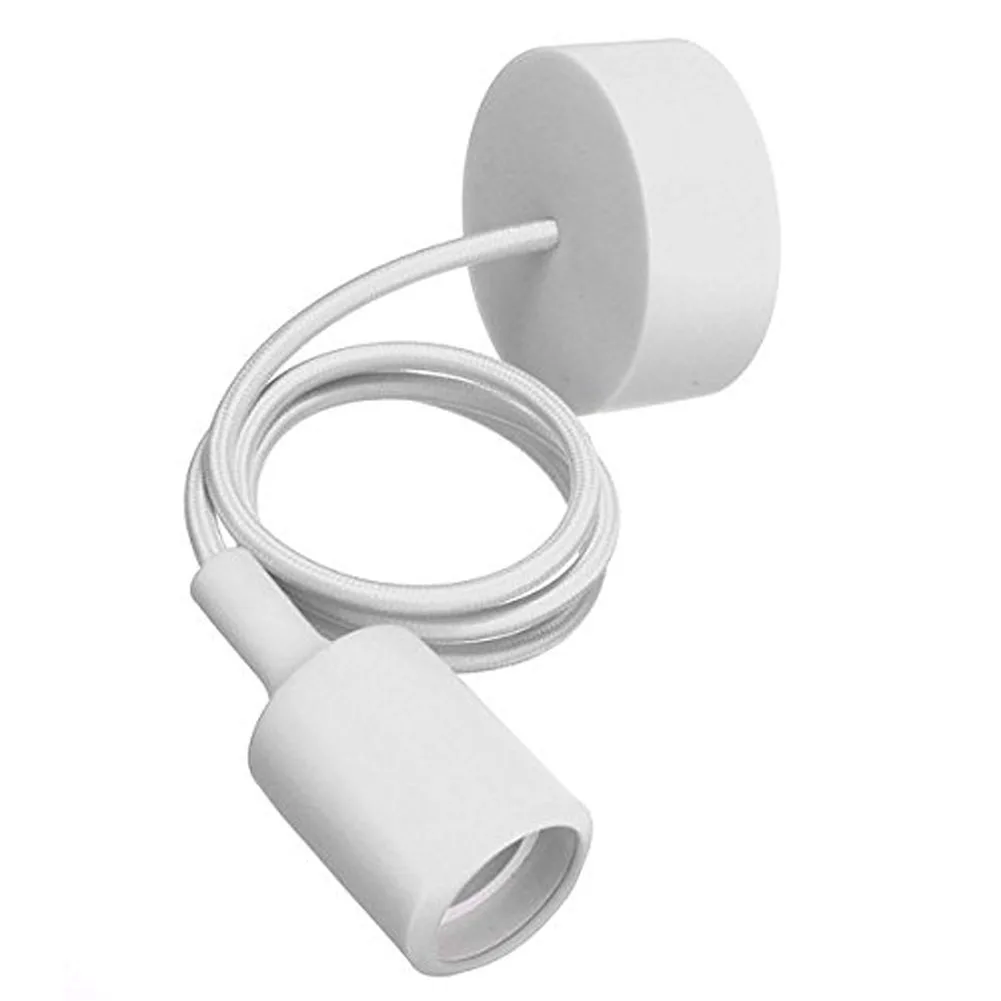 Useful E27/E26 Socket Lamp Base Holder DIY Pendant Light with 40" Rope