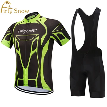 

Men Cycling Jersey Set Breathable MTB Clothes Quick Dry Bicycle Summer Sportswear Bike Jerseys Ropa Ciclismo GEL Padded Shorts