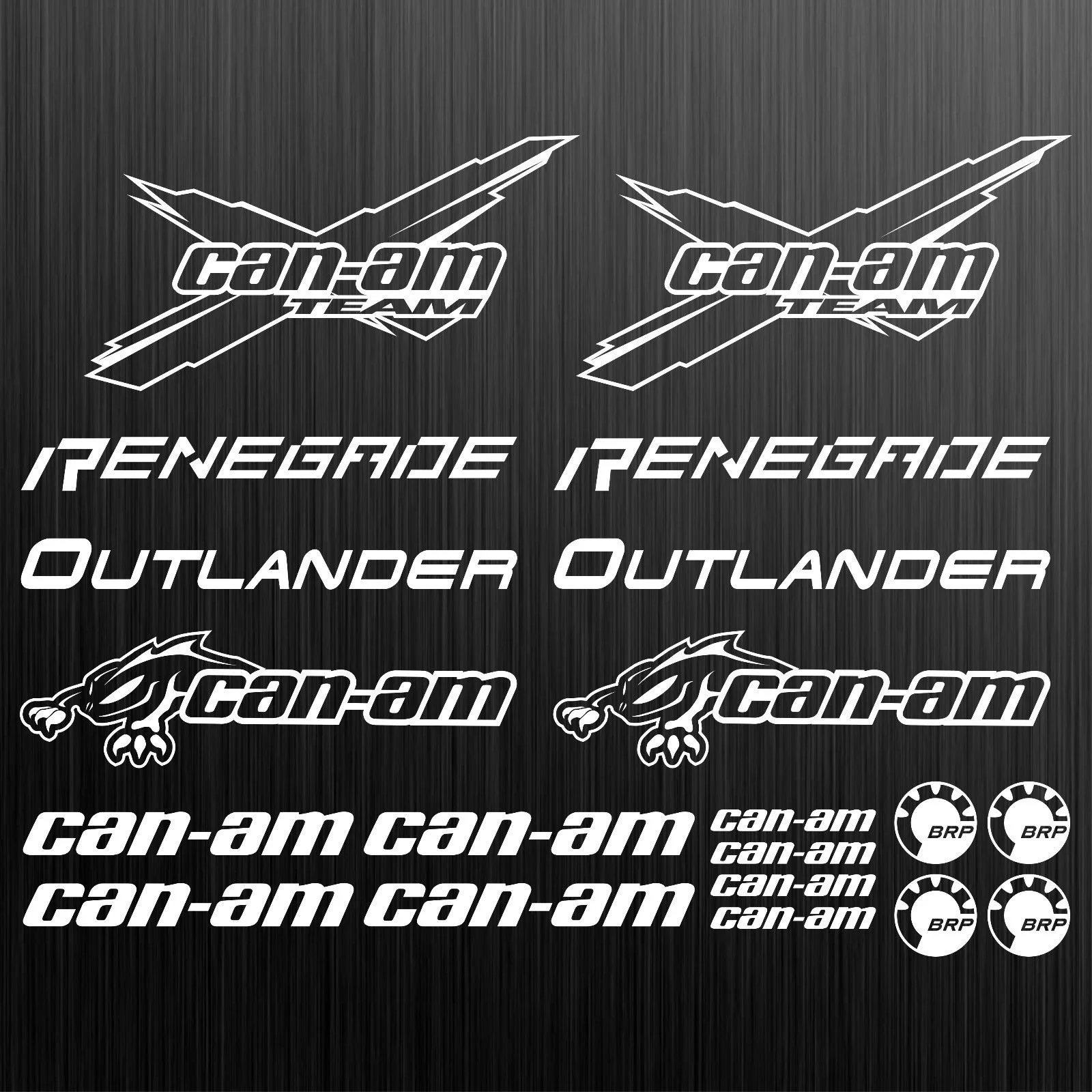 Для can-am canam team BRP renegade outlander стикер quad ATV 20 штук Автомобильный Стайлинг